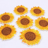 Vyšívané nažehlovací obrázky - slunečnice 60 mm