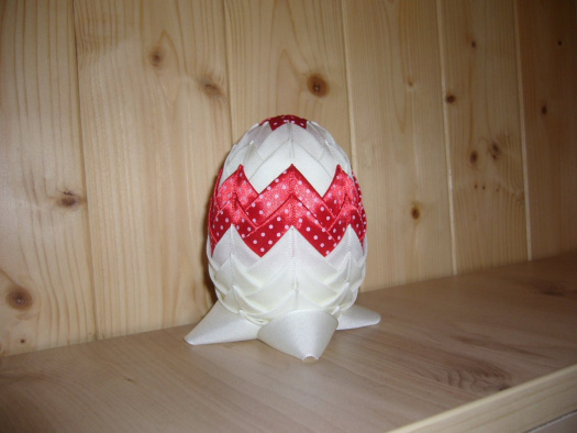 Velikonoční vejce - červené s puntíky (21_54)