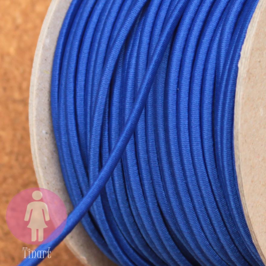 Pruženka/gumička: 2 metry x Ø 3 mm - Královská modrá