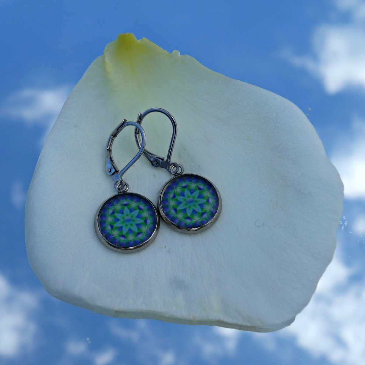 Náušnice malé mandala č.67