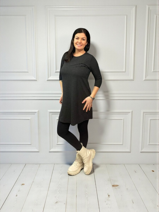 Dámská šatovka Pruhy - S/M