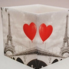 Svícen z parafínového vosku č. 45 - Láska v Paříži