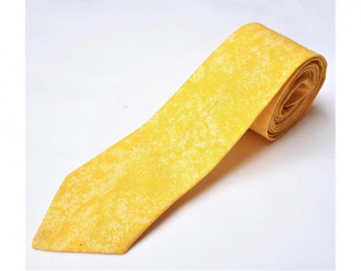 Kravata slim fit žltá mango