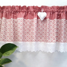 Záclonka starorůžová