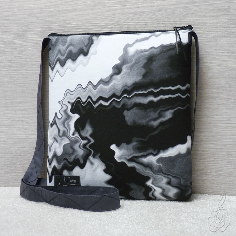 Černobílá kabelka - Horizont