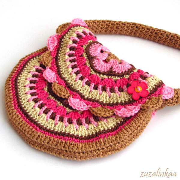 Kabelka Jahody a capuccino