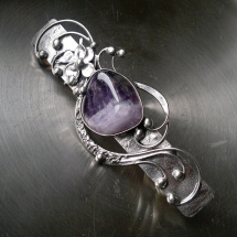 Spona Hellen   (ametyst)