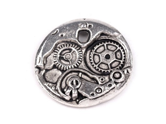Přívěsek HODINOVÝ strojek Ø24mm