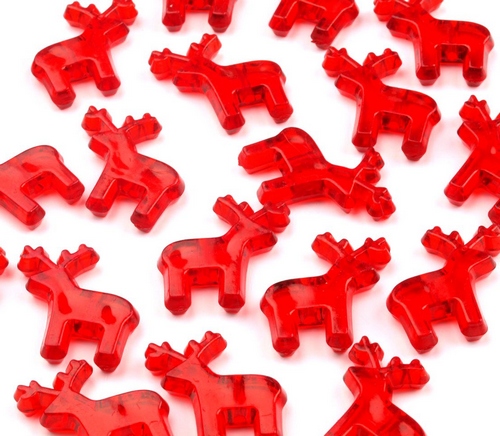 Plastový SOB červený transparentní- 2ks