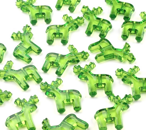 Plastový SOB zelený transparentní- 2ks