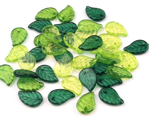 Lístečky plastové transparentní- 6ks