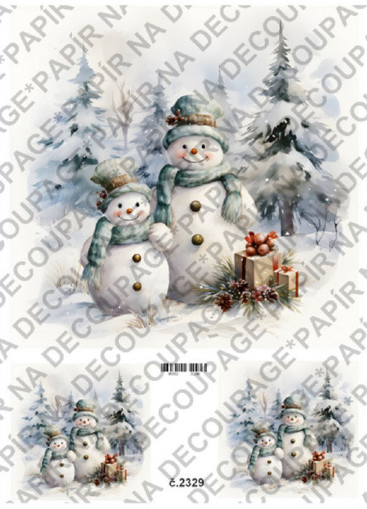 Rýžový papír A4 na decoupage - KB2329