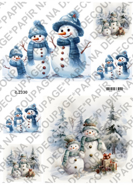 Rýžový papír A4 na decoupage - KB2330