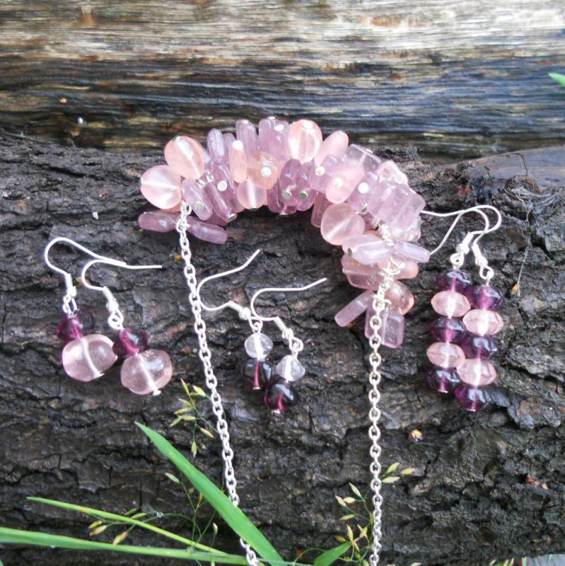 náhrdelník + 3x náušky