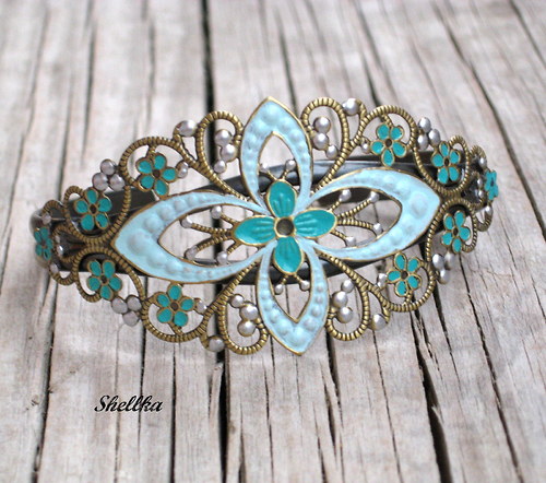 Náramek s filigránem-patinovaný 3