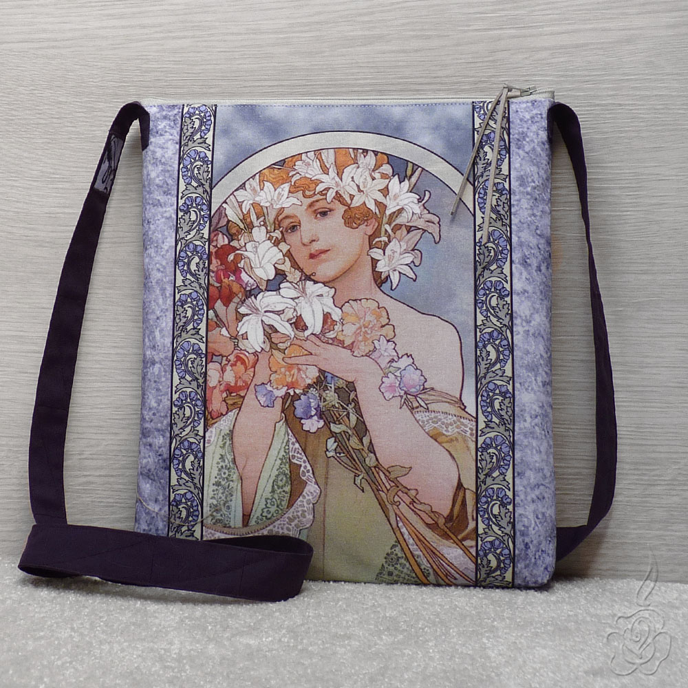 Crossbody kabelka Alfons Mucha - Květiny