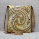 Béžová kabelka se spirálou