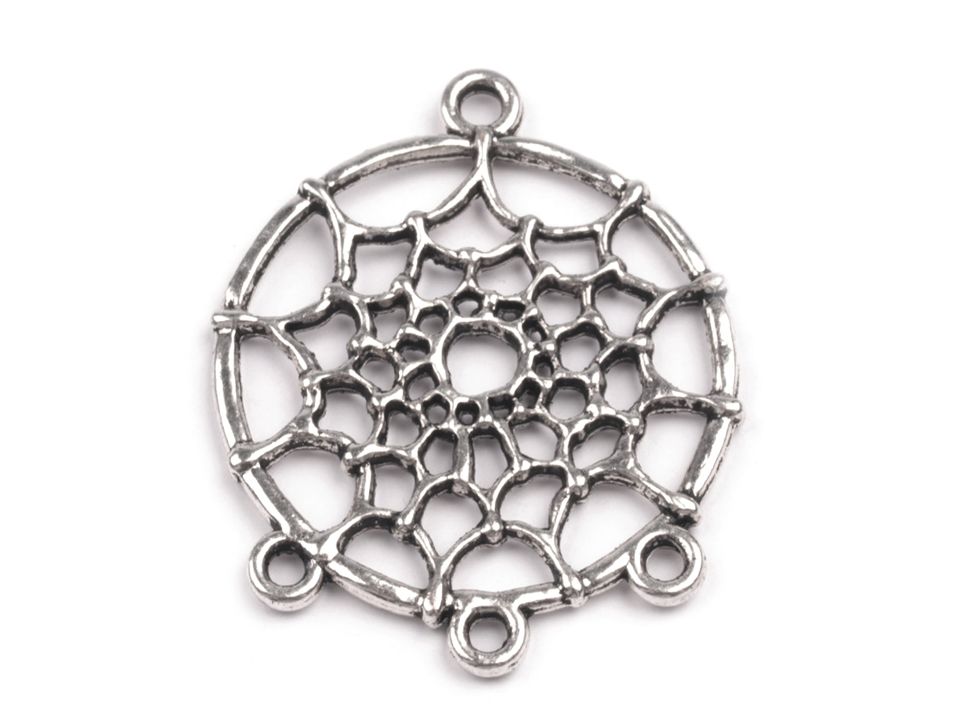 Bižuterní ramínko 28x34 mm pavučina