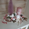 Vánoční sáňky  s andílkem - dekorace , délka  cca 28x17 cm