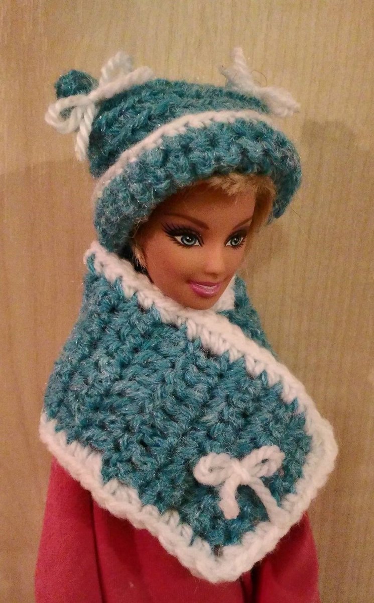 Zimní modrobílý set pro Bárbie