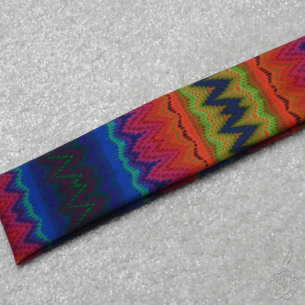 Elastická čelenka s barevným vzorem