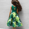 Zelené šaty pro Barbie - Monstera