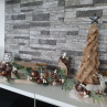 Vánoční sáňky s jelenem 2v1 - dekorace 