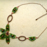 Podzimní pětilístek vinné révy - náhrdelník