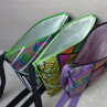 Barevná crossbody kabelka se čtyřlístky
