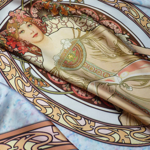 Velký šátek Alfons Mucha - Snění