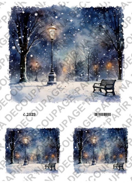 Rýžový papír A4 na decoupage - KB2529