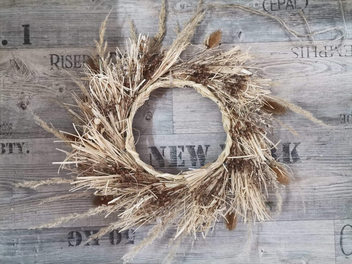 Přírodní věnec ze sušiny velký 