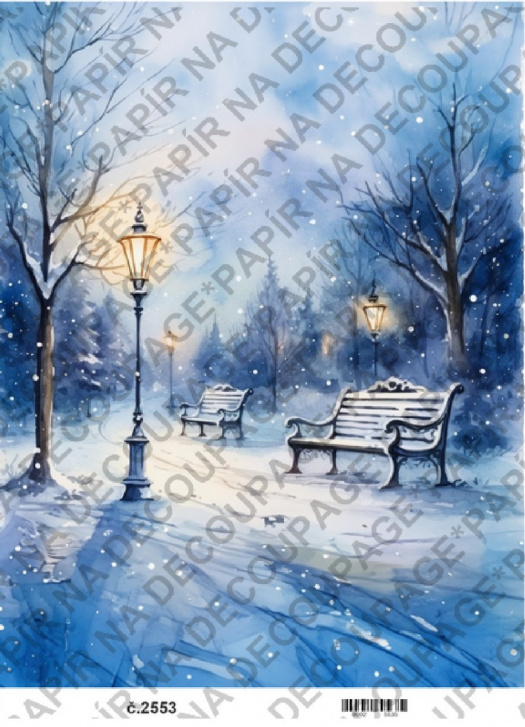 Rýžový papír A4 na decoupage - KB25453