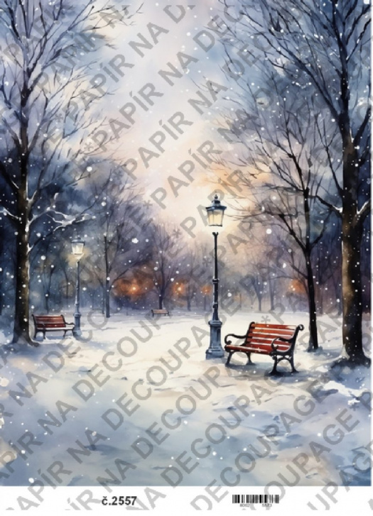 Rýžový papír A4 na decoupage - KB25457