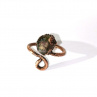 Prsten - Natur Copper Celtic Coffe