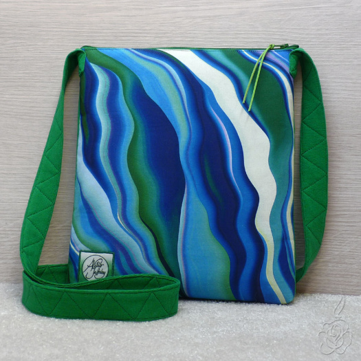 Modrozelená crossbody kabelka - Aurora