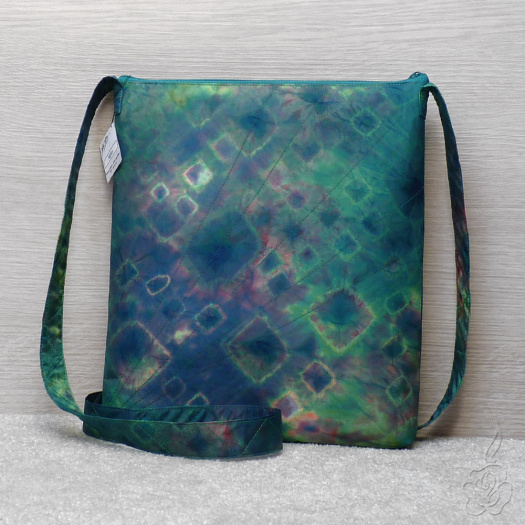Modrozelená crossbody kabelka - Agáta
