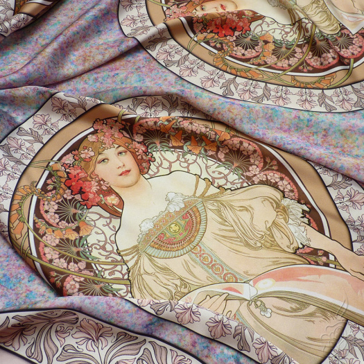 Velký šátek Alfons Mucha - Snění