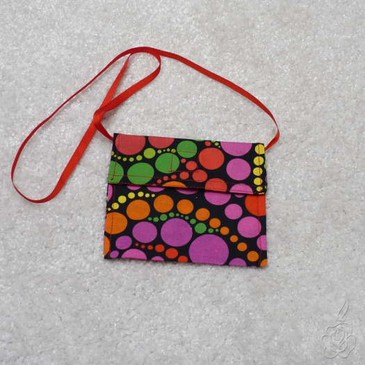 Dětská taštička na krk - puntíky