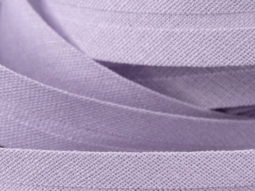 Šikmý bavlněný proužek šíře 20 mm (1m) - sv.fialová