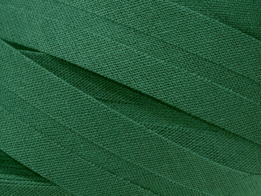 Šikmý bavlněný proužek šíře 20 mm (1m) - tmavě zelená