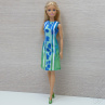 Modrozelené koktejlky pro Barbie