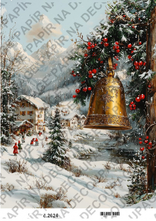 Rýžový papír A4 na decoupage - KB2624