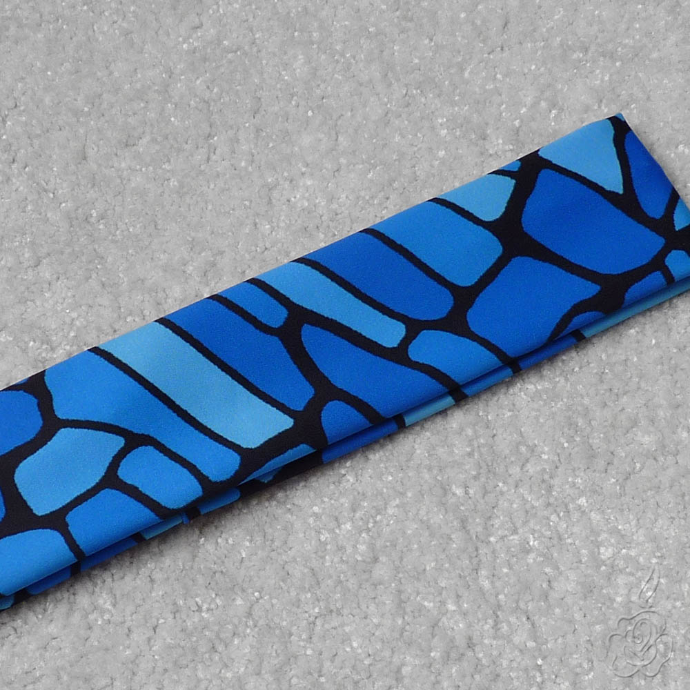 Modrá elastická čelenka 