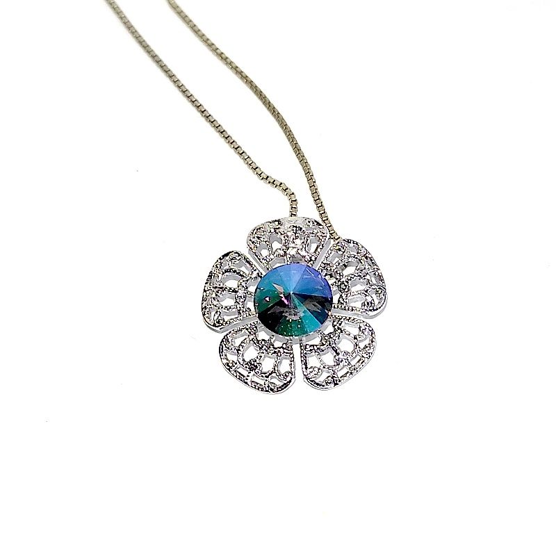 Flowerin, přívěsek, Manet ( Rhodio, Swarovski )