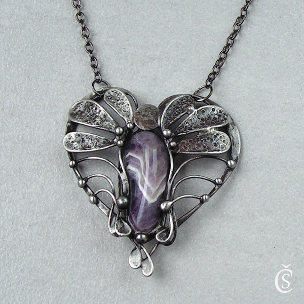 Andílek srdíčkový - Ametyst