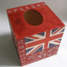 Krabice na kapesníky čtvercová - British