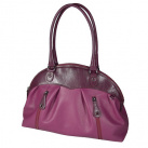 Kožená kabelka - (fialová)