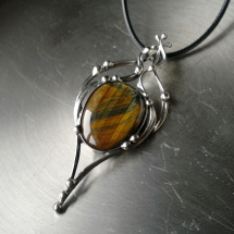 Náhrdelník Glider   (tygří oko)