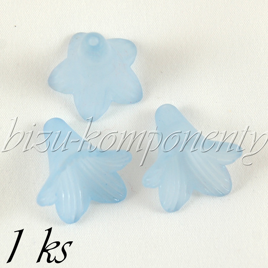 Světle modrý akrylový zvonek (01 0134)